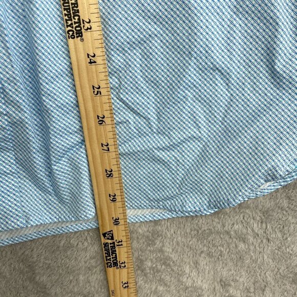 NWOT Nick Graham Men's L Stretch Modern Fit Dress Shirt Blue Pattern - Picture 4 of 10